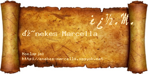 Énekes Marcella névjegykártya